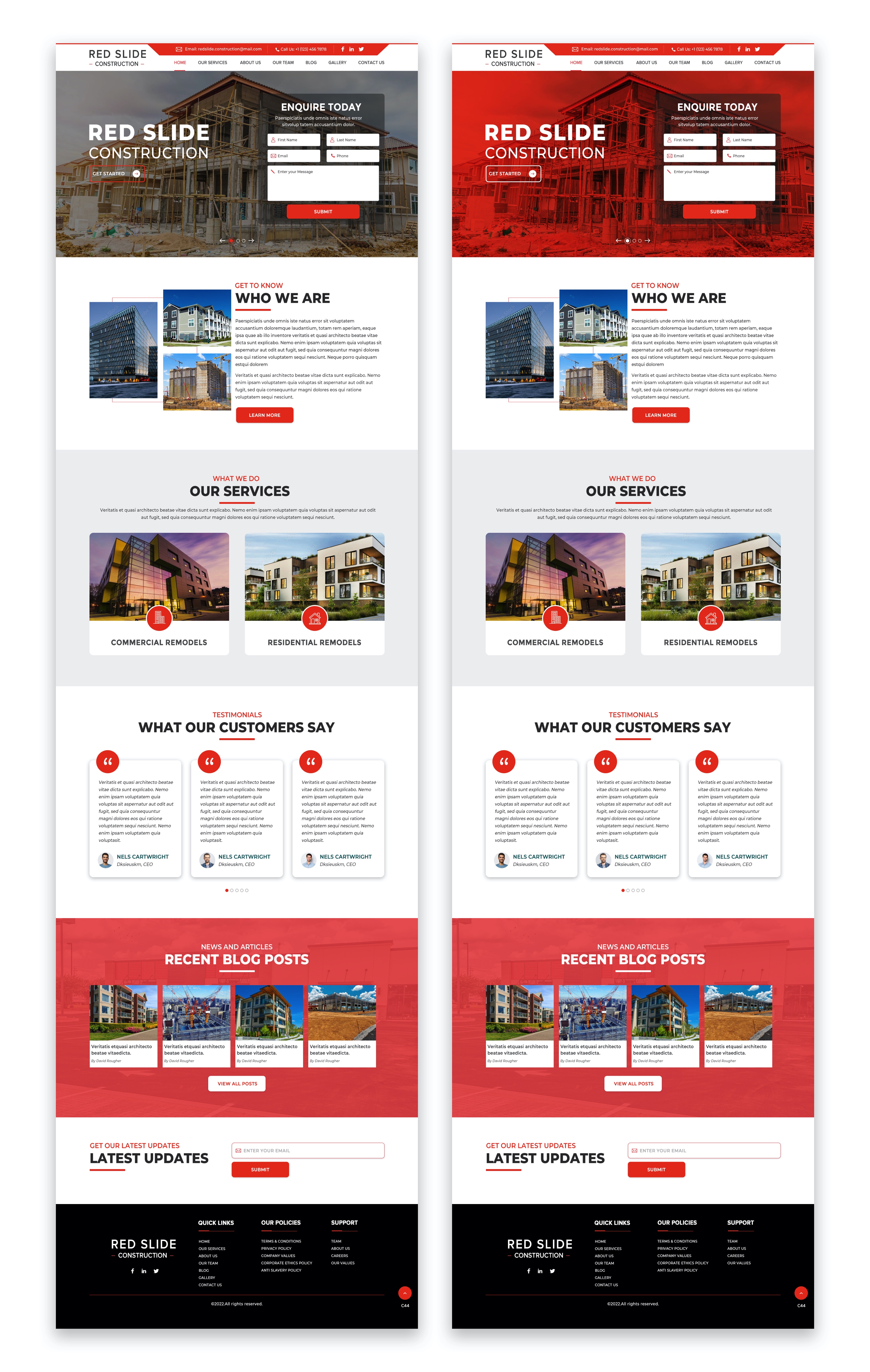 Web-Design von pb für Red Slide Construction | Design #28436278