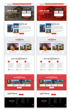 Web Design by pb for Red Slide Construction | Design: #28436278