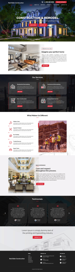 Red Slide Construction | Diseño Web por pb