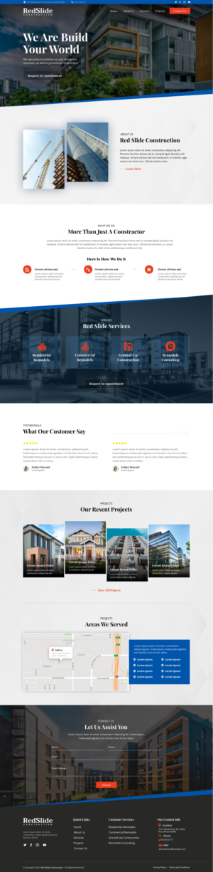 Web Design by *mary for Red Slide Construction | Design: #28436710