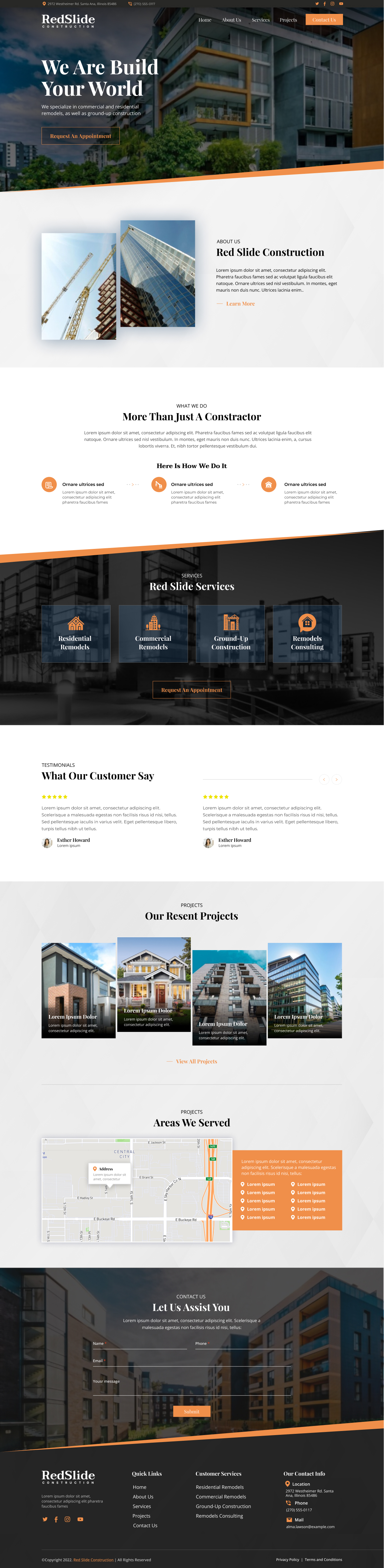 Web Design by *mary for Red Slide Construction | Design #28436711