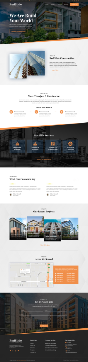 Web Design by *mary for Red Slide Construction | Design: #28436711