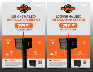 Marketing flyer for Locking Mailbox Installation service | Flyer-Design von Gmmieh