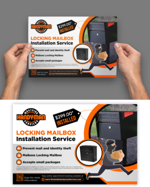 Marketing flyer for Locking Mailbox Installation service | Flyer-Design von ZeneFashions