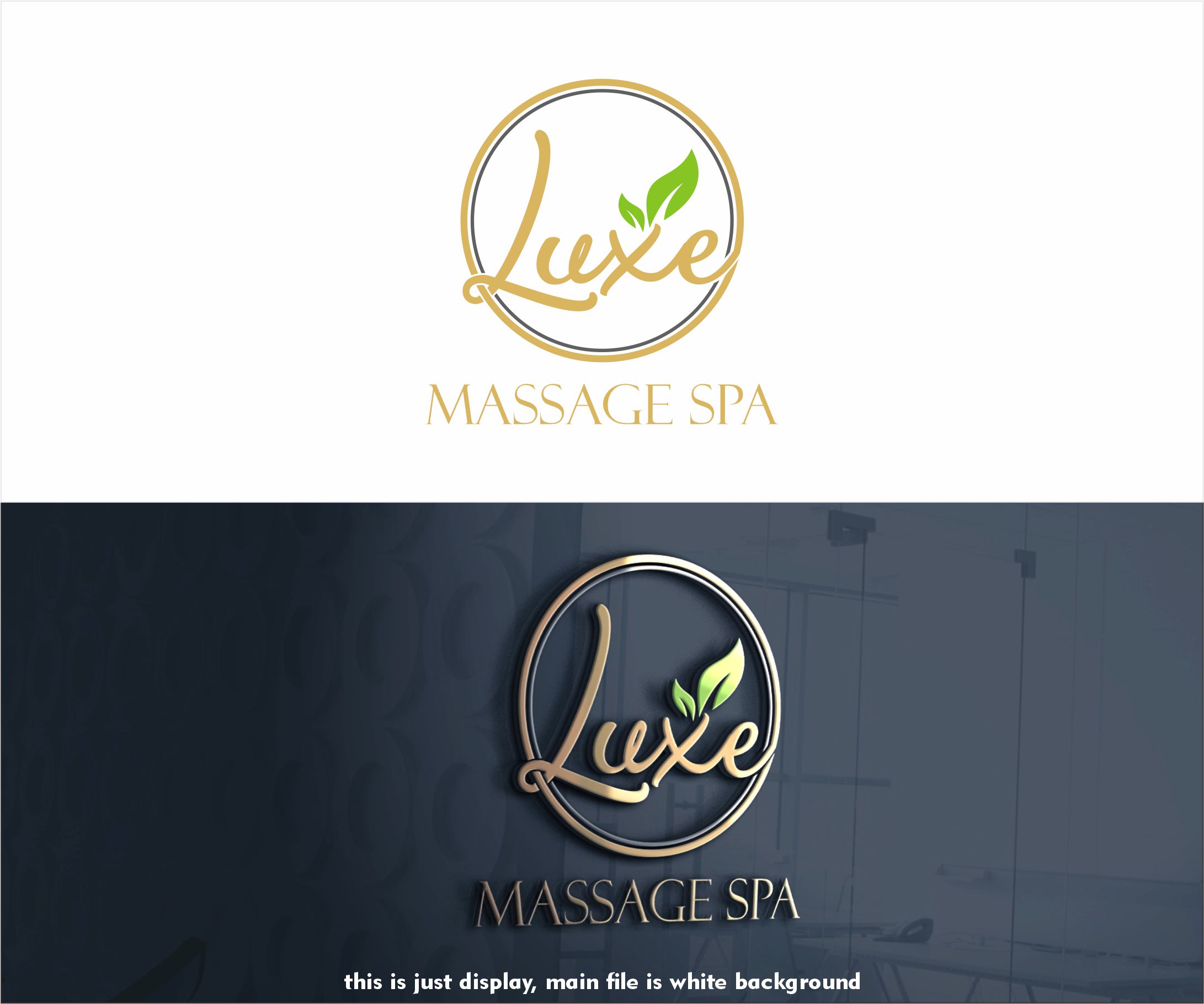 Logo Design by alkaline for Luxe Massage Spa | Design #28430694