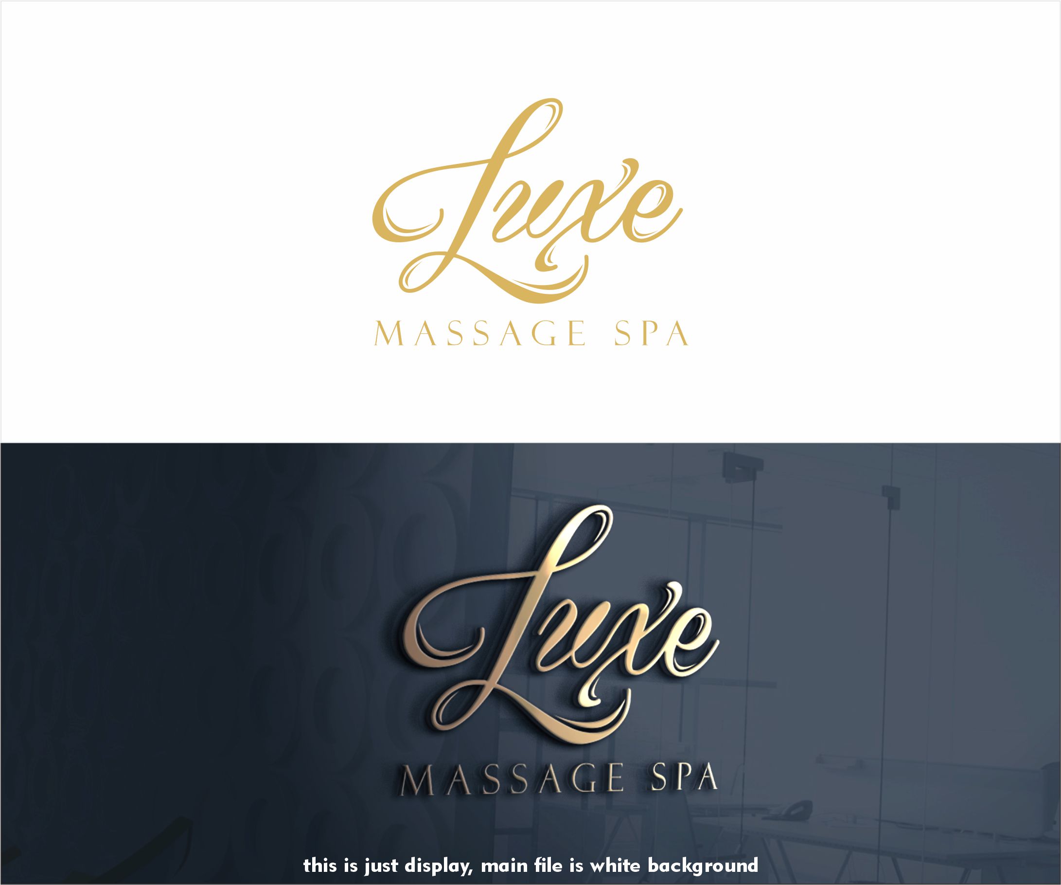 Logo-Design von alkaline für Luxe Massage Spa | Design #28432853