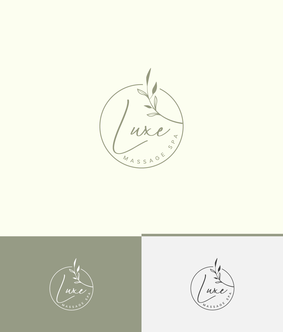 Logo Design by ecorokerz for Luxe Massage Spa | Design #28428310