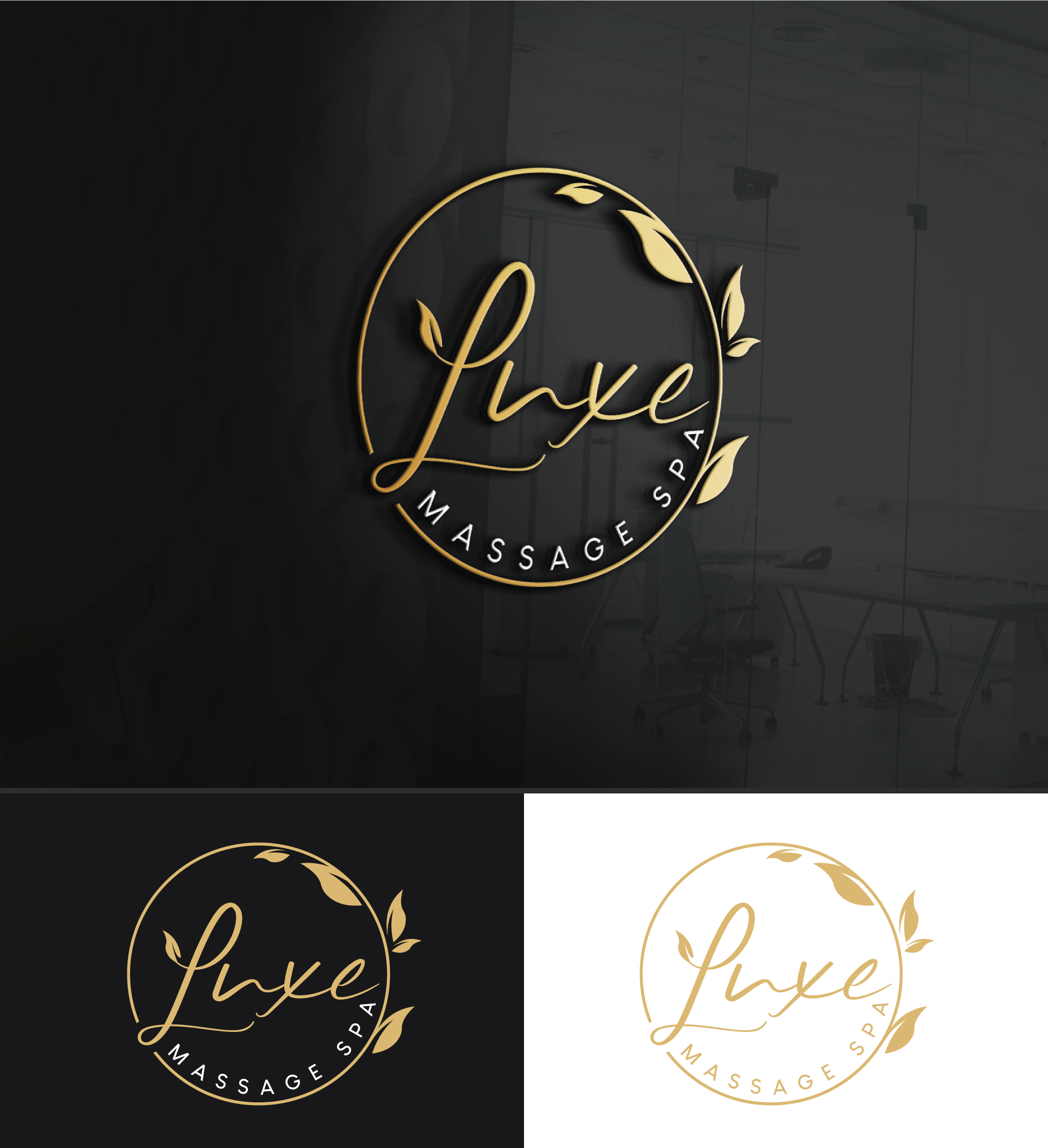 Diseño de Logo por u2square para Luxe Massage Spa | Diseño #28429885