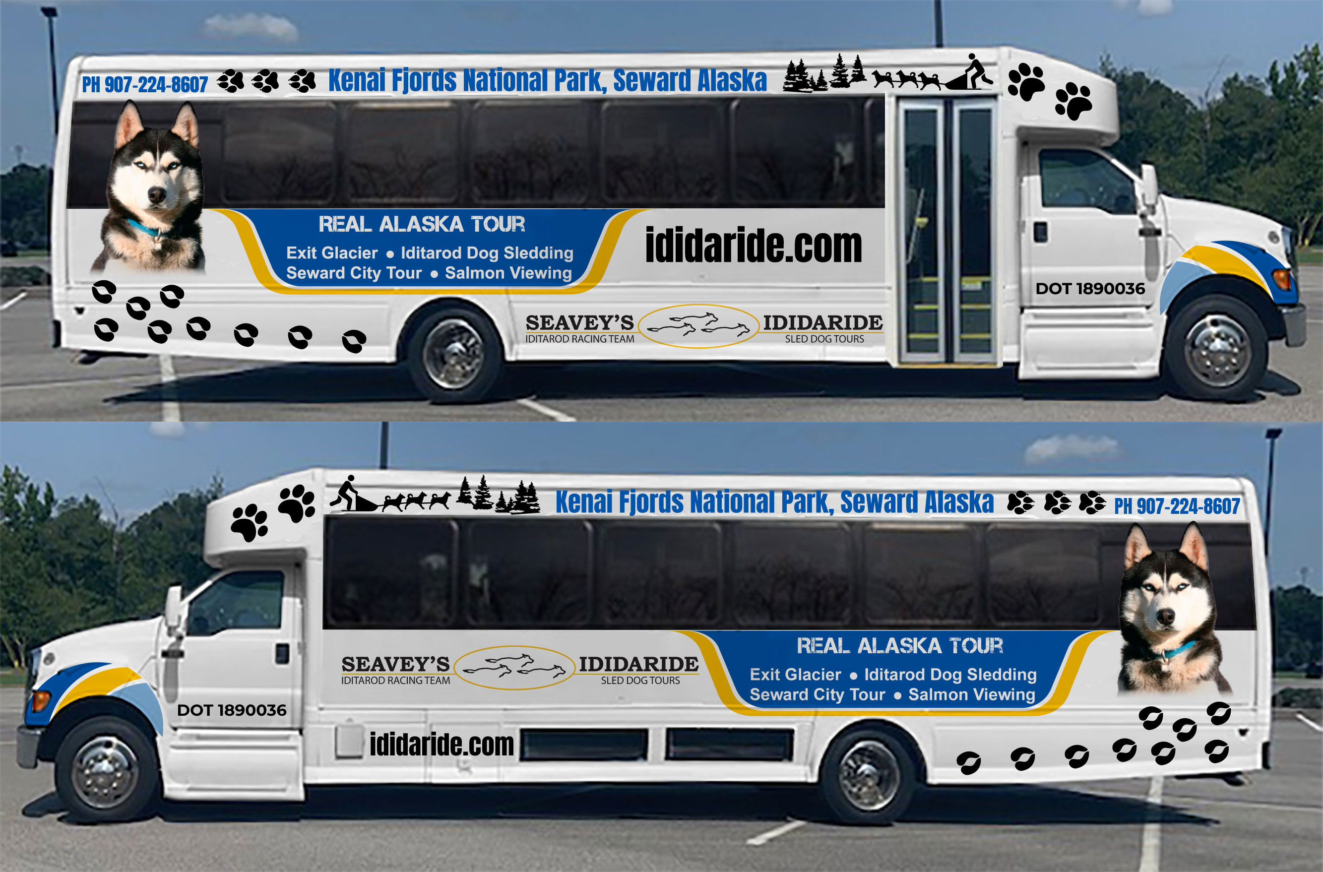 Design de Covering de Véhicule par The Faisal pour IdidaRide Sled Dog Tours, Inc. | Design #28464278