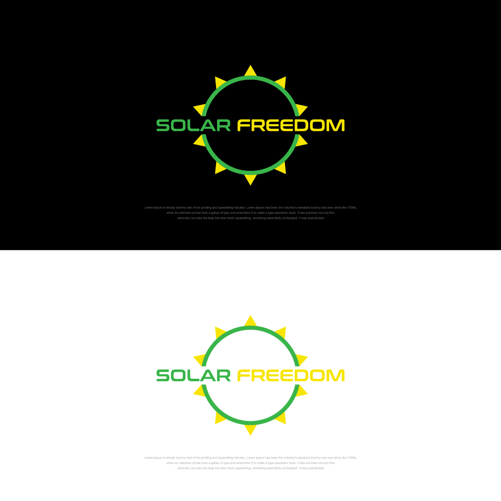 Logo Design by RKsharma for Solar Freedom | Design #28432899