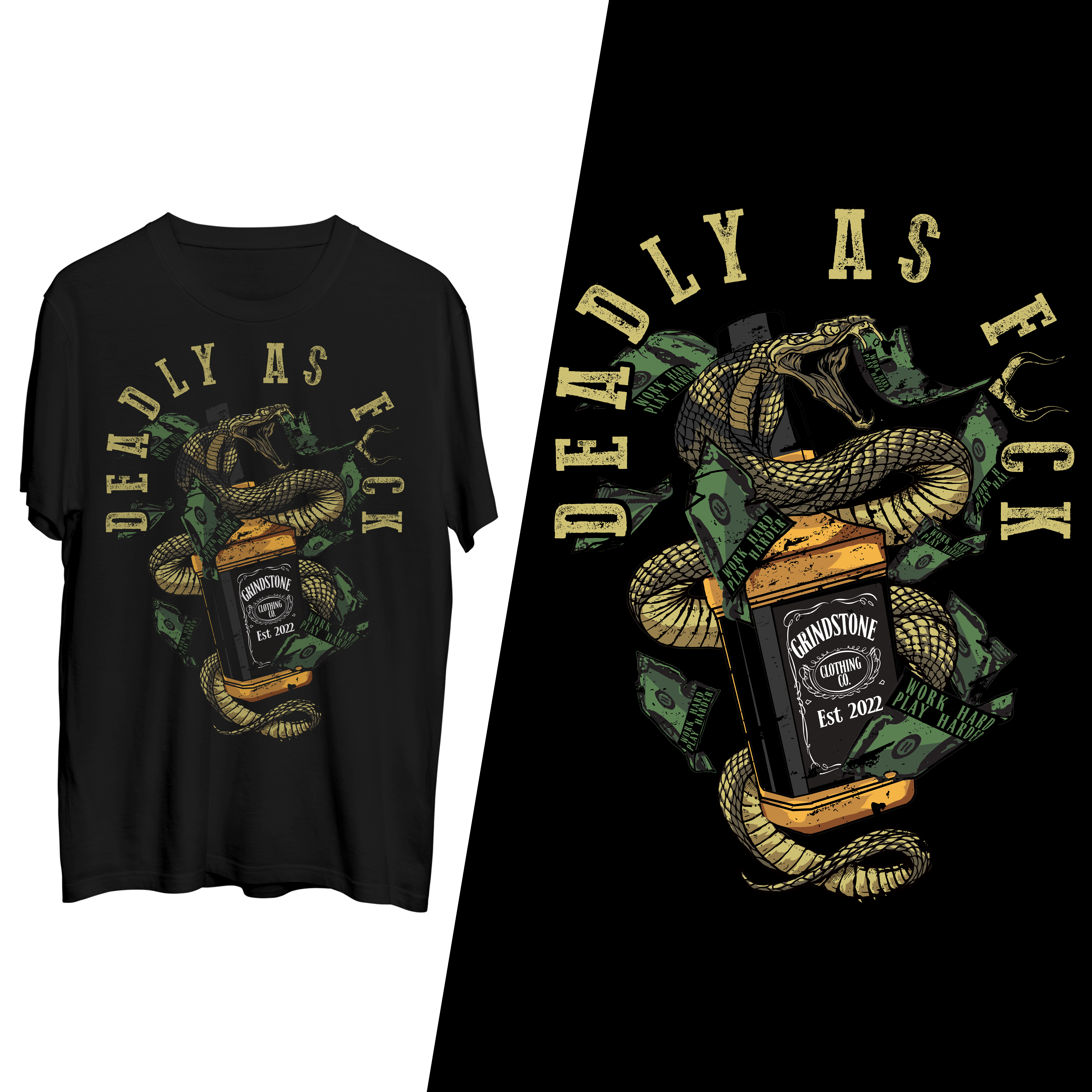 T-shirt Design by Superleggera for Grindstone clothing co  | Design #28441001