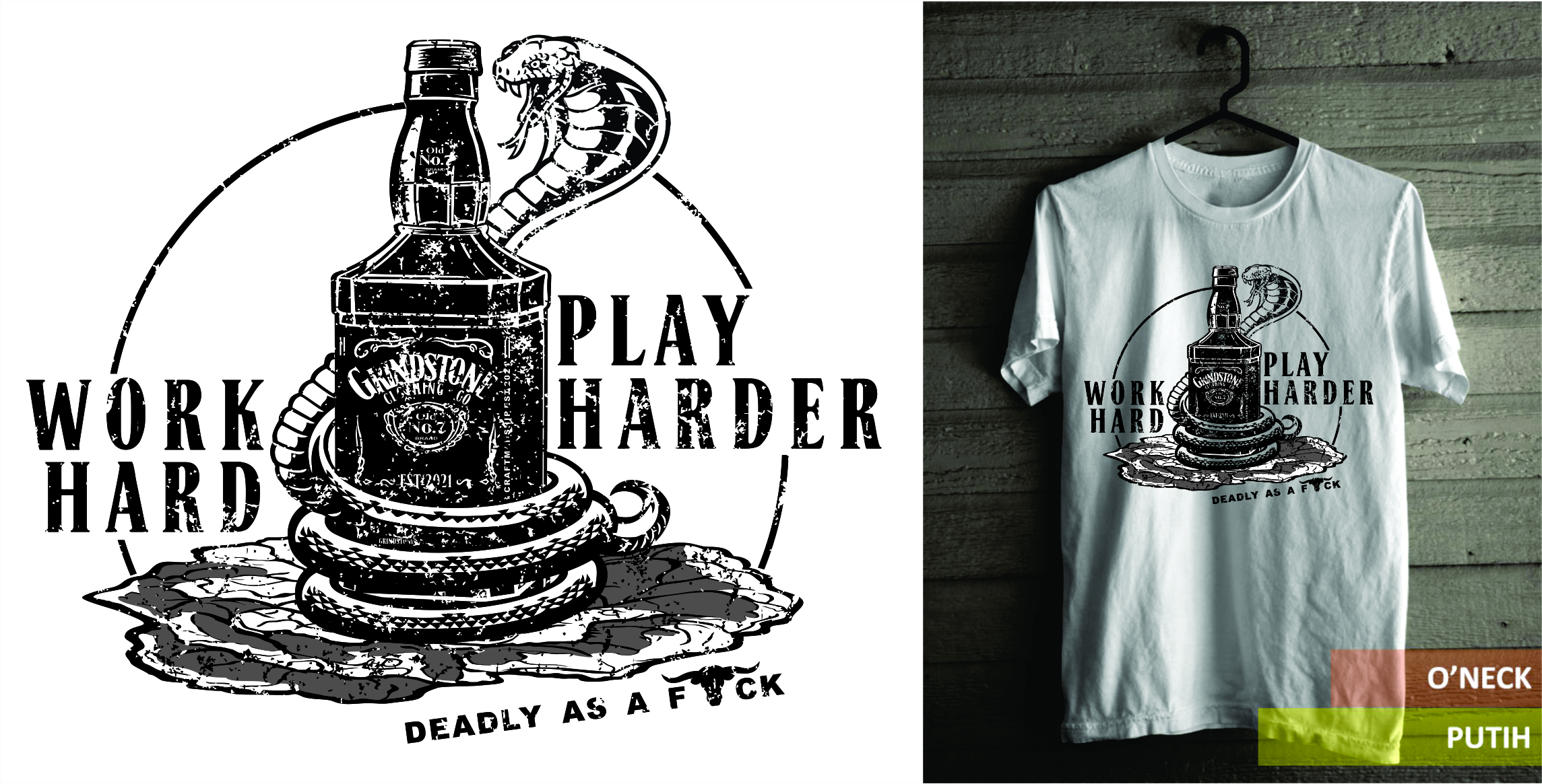 T-shirt Design by Den Bagus for Grindstone clothing co  | Design #28441479