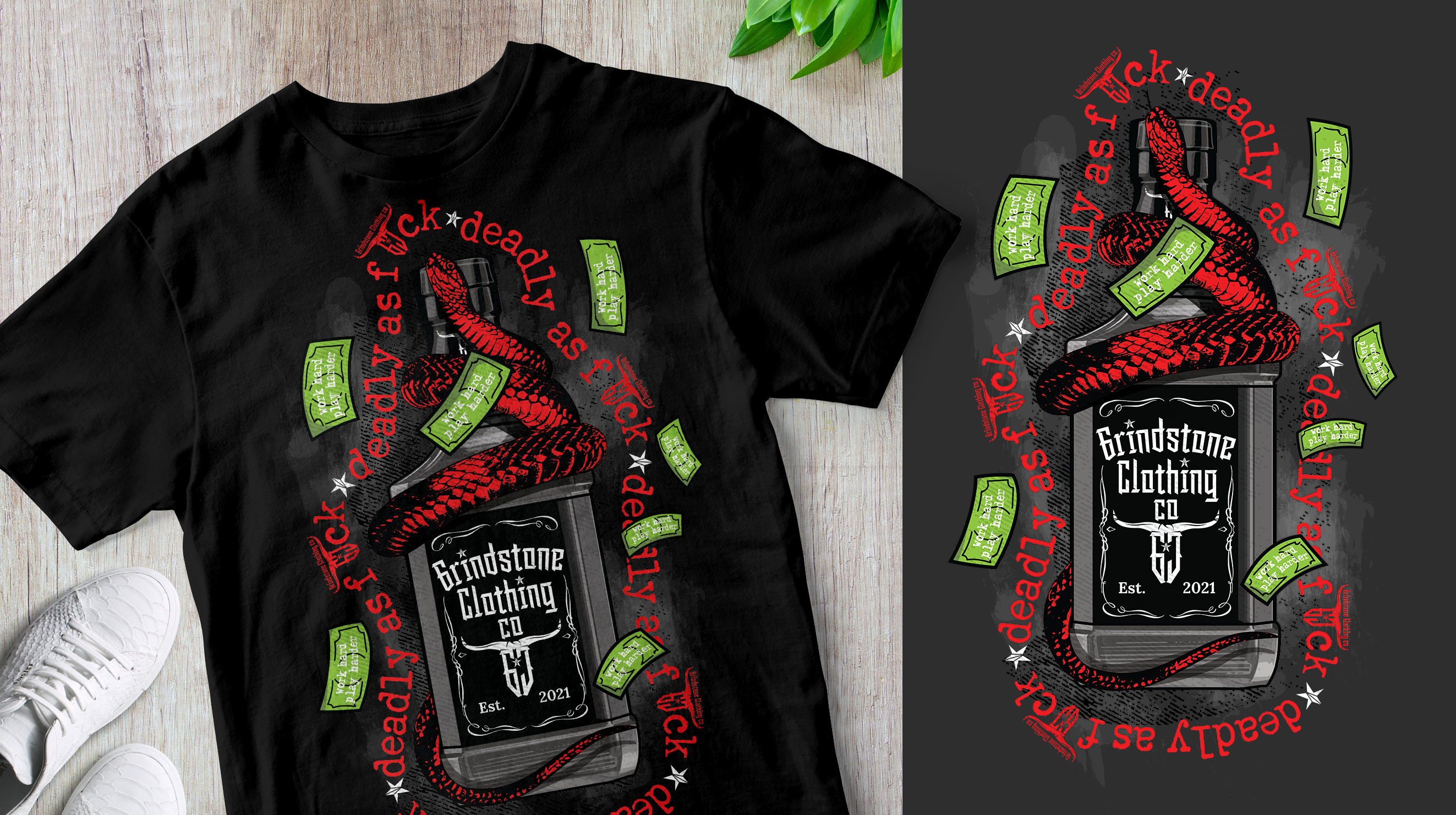 Diseño de Camiseta por Navisol Creatives para Grindstone clothing co  | Diseño #28438188