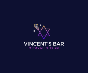 Vincent's Bar Mitzvah 9.10.22 | Diseño de Logo por ecorokerz