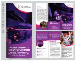Brochure Design by Mamata Sasmal for A Dj With Class | Design #28449779