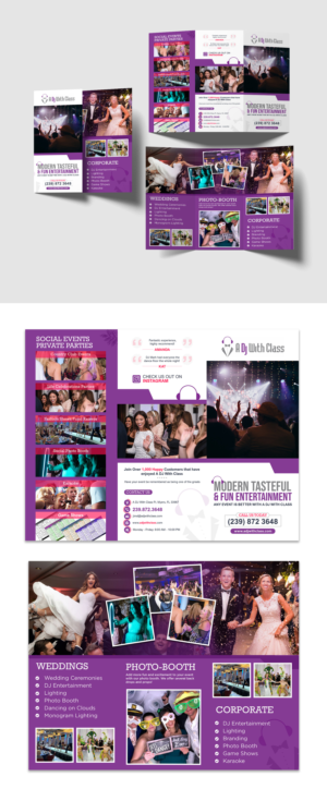 Brochure Design by debdesign for A Dj With Class | Design: #28446938