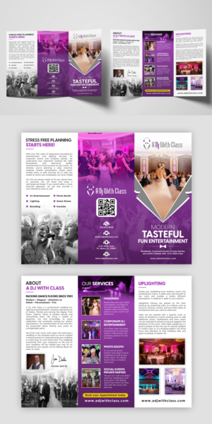 Brochure Design by debdesign for A Dj With Class | Design: #28450918