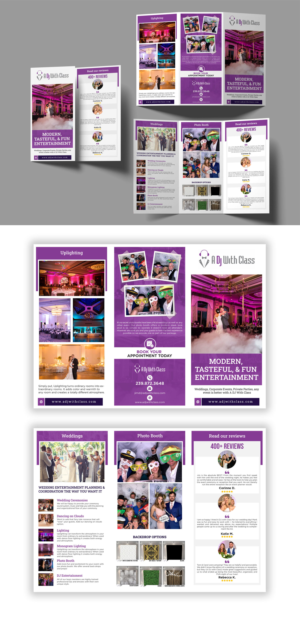 Brochure Design by debdesign for A Dj With Class | Design: #28451356
