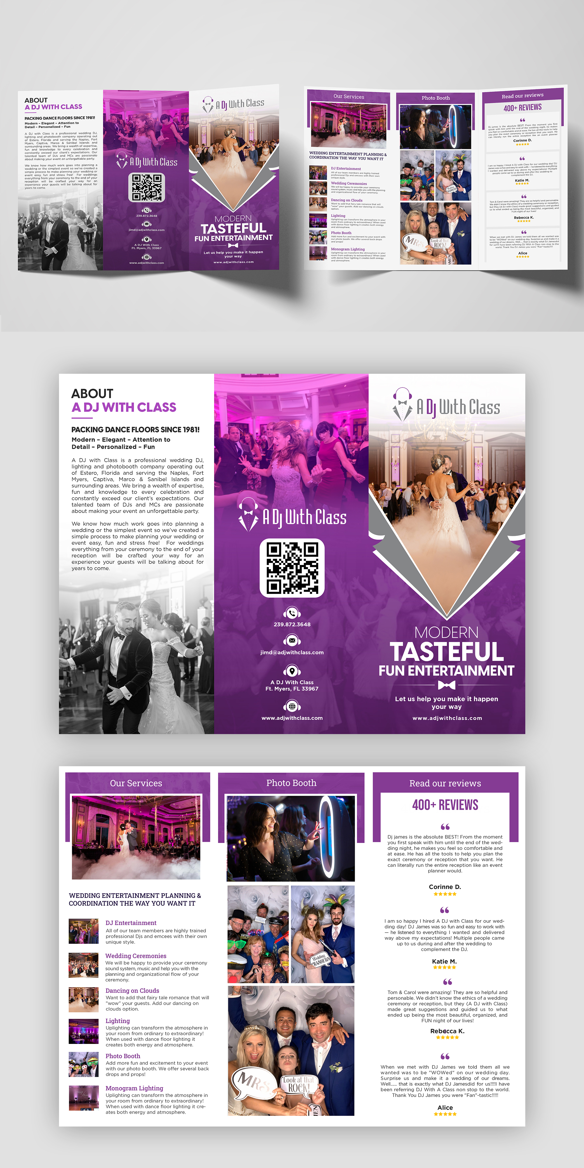 Brochure Design by debdesign for A Dj With Class | Design #28502236