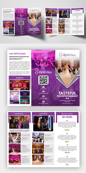 Brochure Design by debdesign for A Dj With Class | Design: #28506372