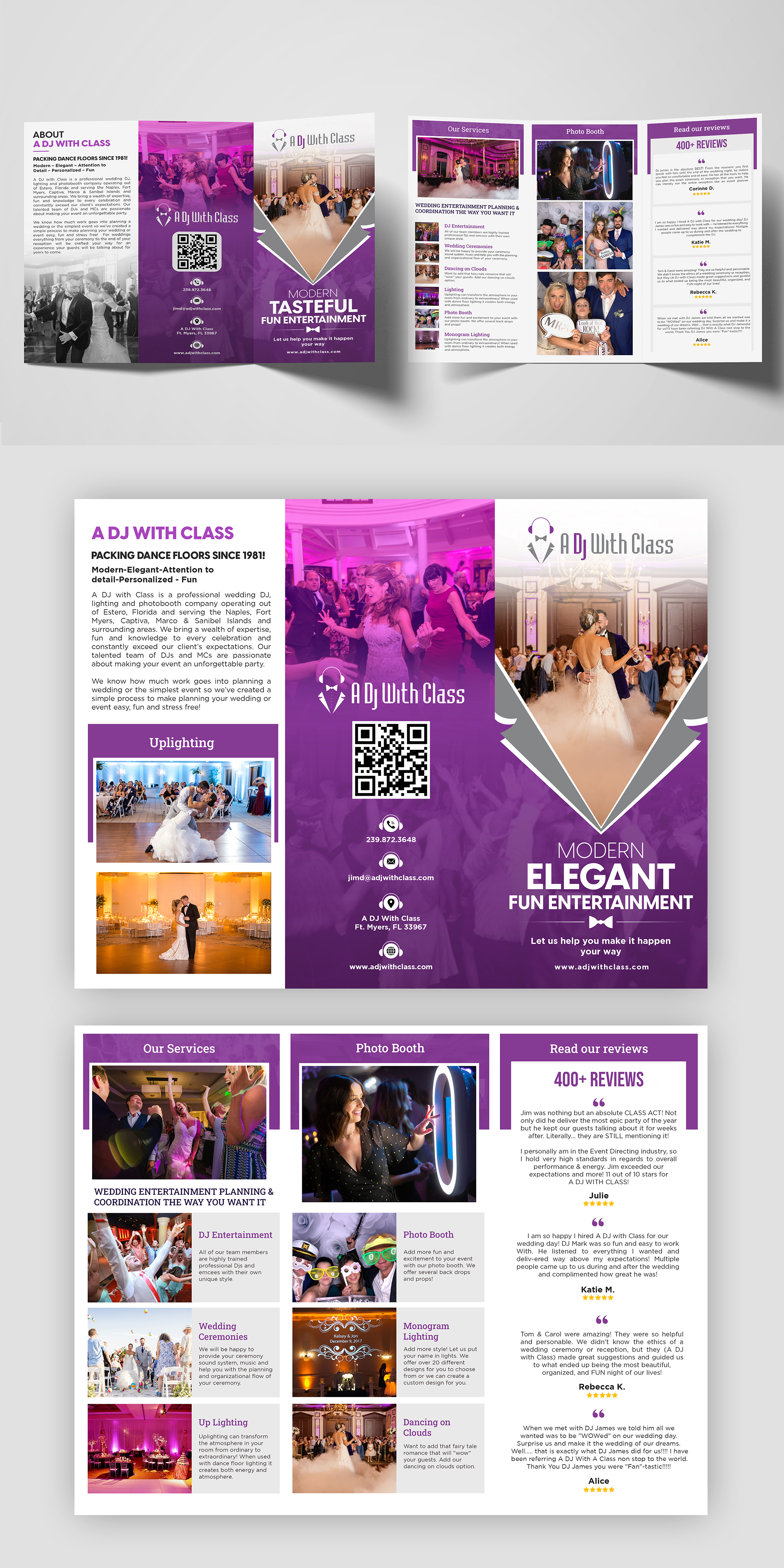 Brochure Design by debdesign for A Dj With Class | Design #28515690