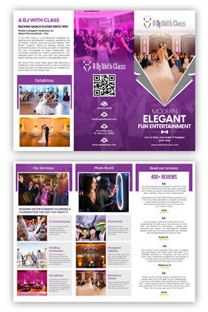 Brochure Design by debdesign for A Dj With Class | Design: #28517249