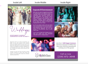 Brochure Design by ngahoang1711 for A Dj With Class | Design: #28442588
