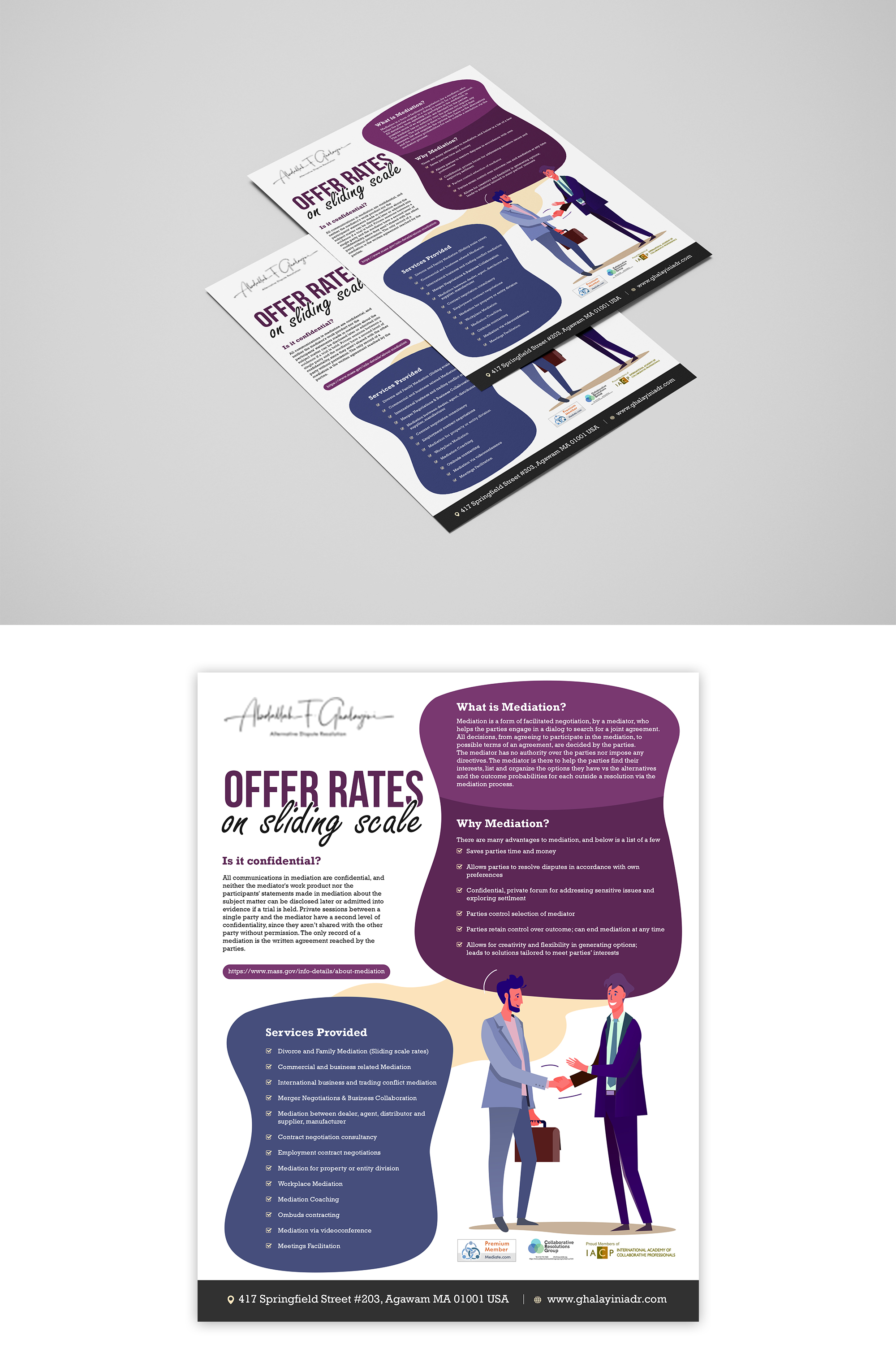 Design de Flyer par Design Motion pour Ghalayini-ADR | Design #28458121