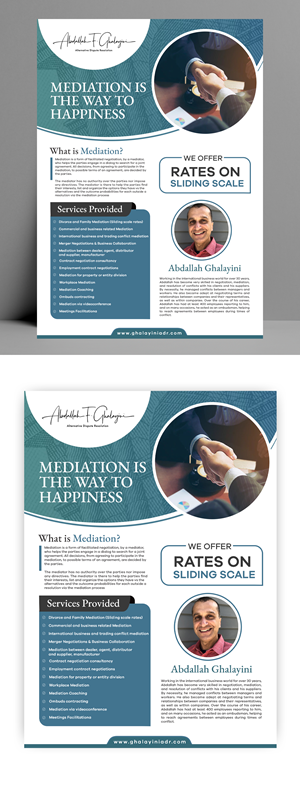 Flyer Design by debdesign for Ghalayini-ADR | Design: #28481414