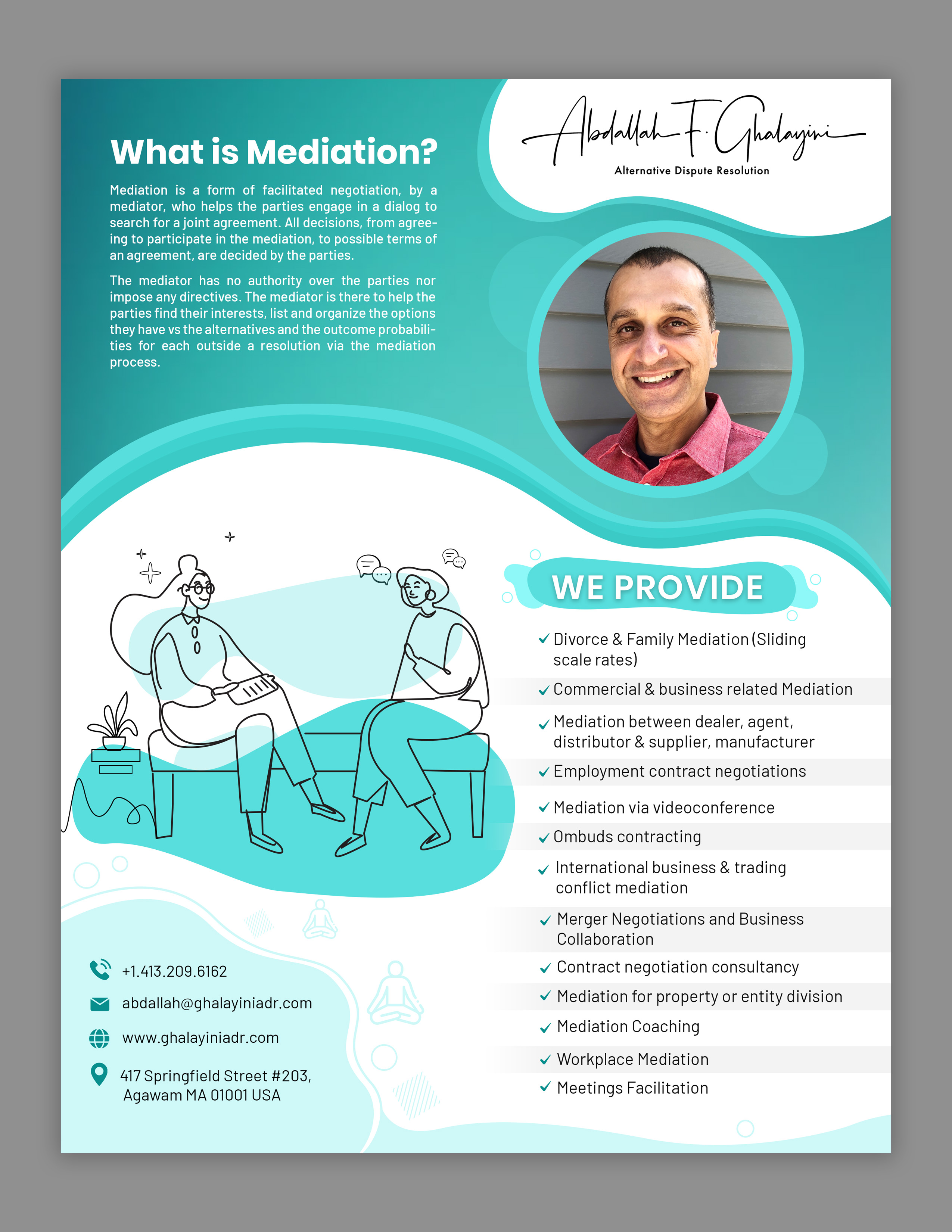 Flyer Design by SAI DESIGNS for Ghalayini-ADR | Design #28483309