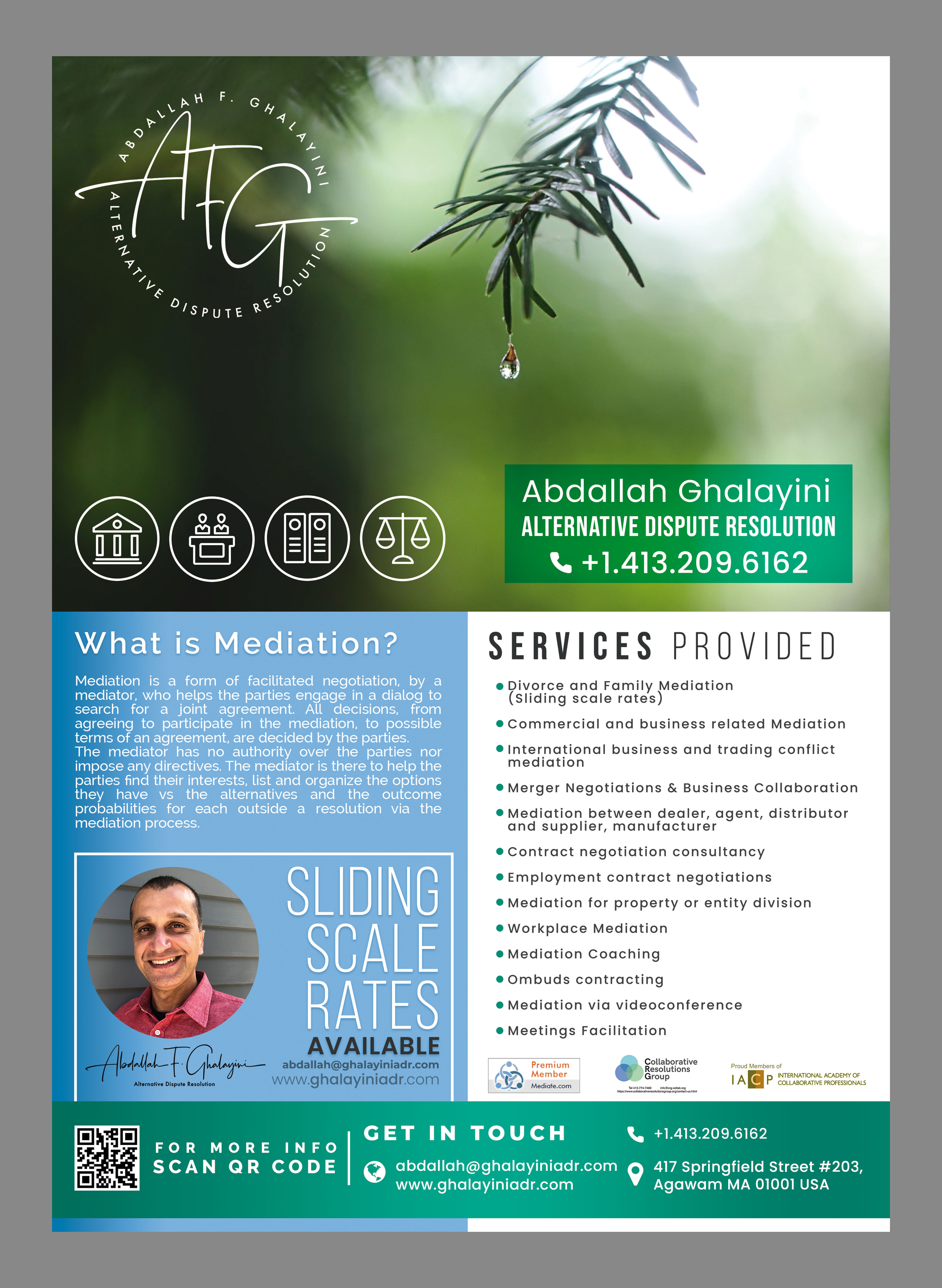 Flyer-Design von HeshanKavinda für Ghalayini-ADR | Design #28484925