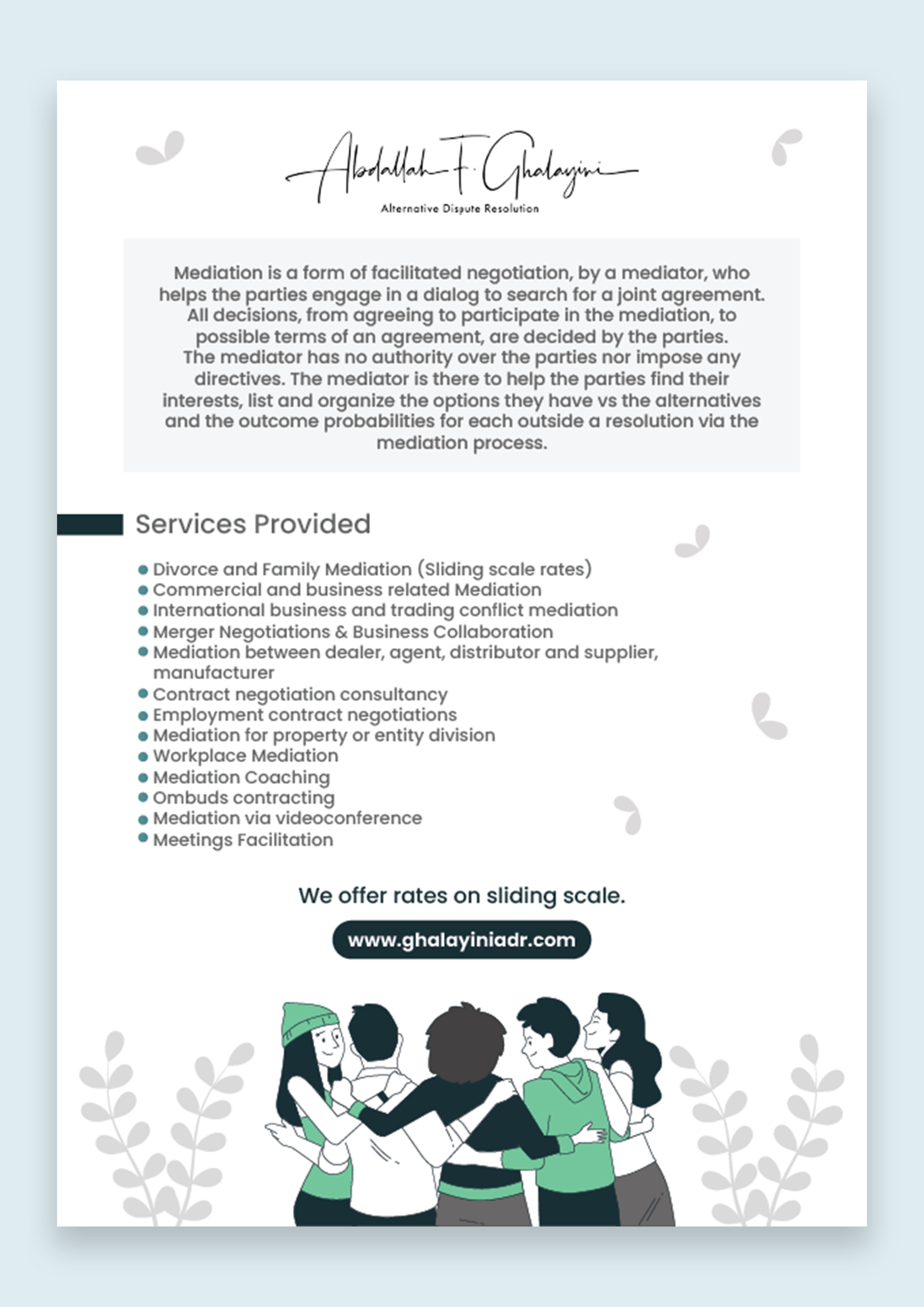 Flyer-Design von Jeewz für Ghalayini-ADR | Design #28476997