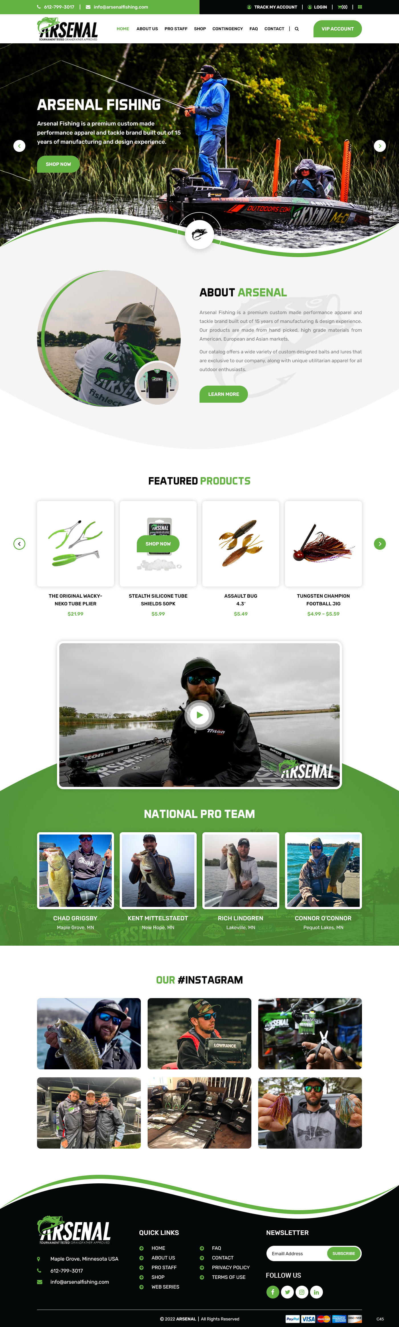 Diseño Wordpress por pb para Arsenal Fishing | Diseño #28448628