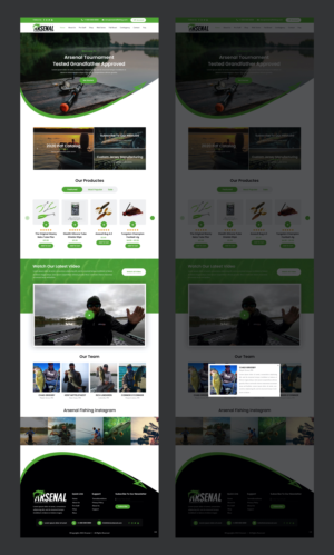 Wordpress Design by pb for Arsenal Fishing | Design: #28448629