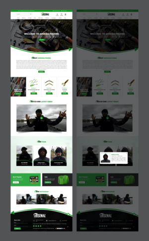 Wordpress Design by pb for Arsenal Fishing | Design: #28448633
