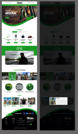 Wordpress Design by pb for Arsenal Fishing | Design: #28454680
