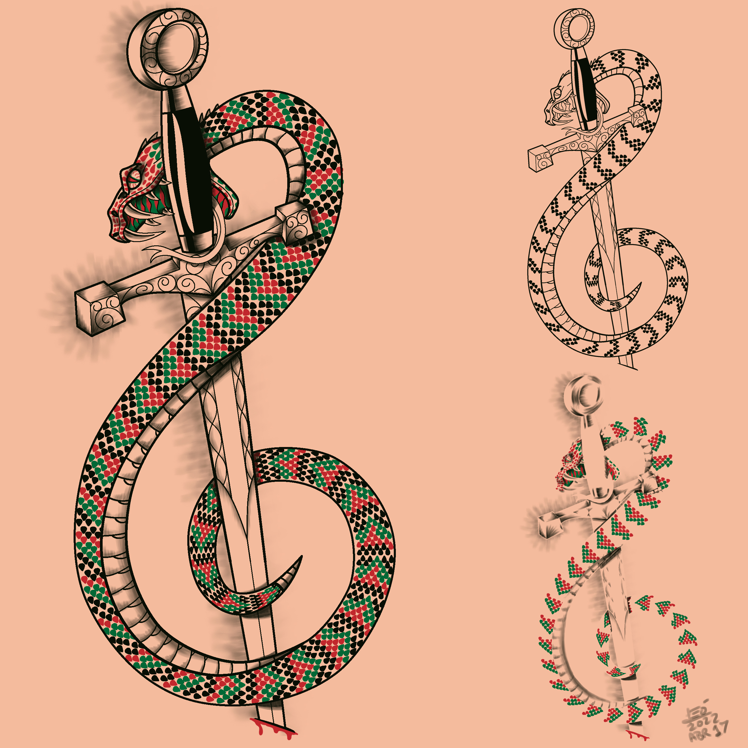 Tattoo Design by Leodesenhos for this project | Design #28443821
