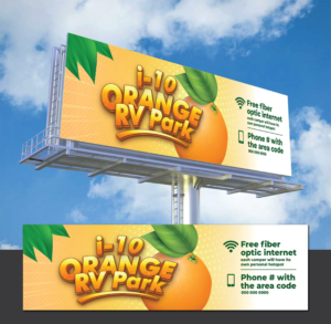 RV park billboard | Billboard Design by Deziners Zone
