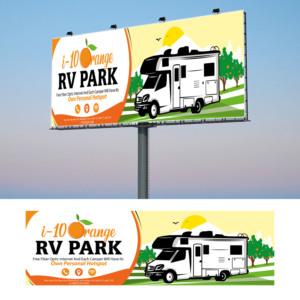 RV park billboard | Werbetafel-Design von logoQ
