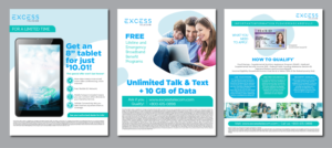 Telecom company needs marketing flyers | Design de Flyer par alex989