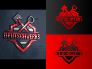 Logo Design by BabyDriverFour for deutschwerks european auto  | Design #28449574