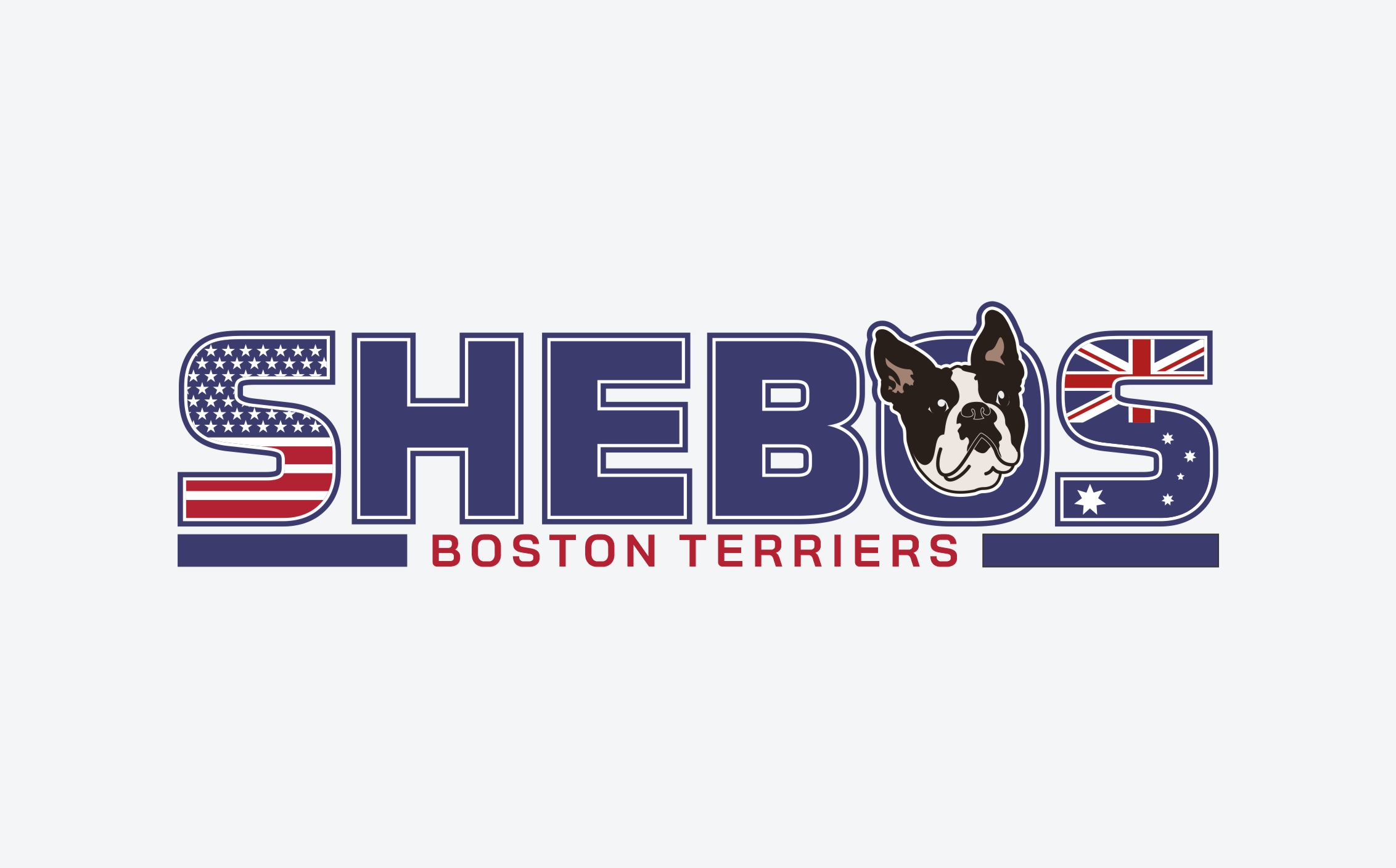 Logo Design by Rizal Bagus for Shebos Boston Terriers | Design #28454616