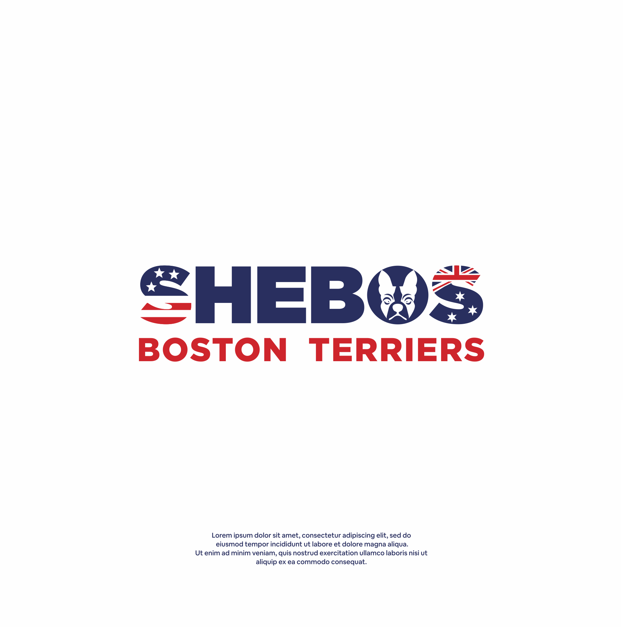 Logo Design by DesignFirst for Shebos Boston Terriers | Design #28451323