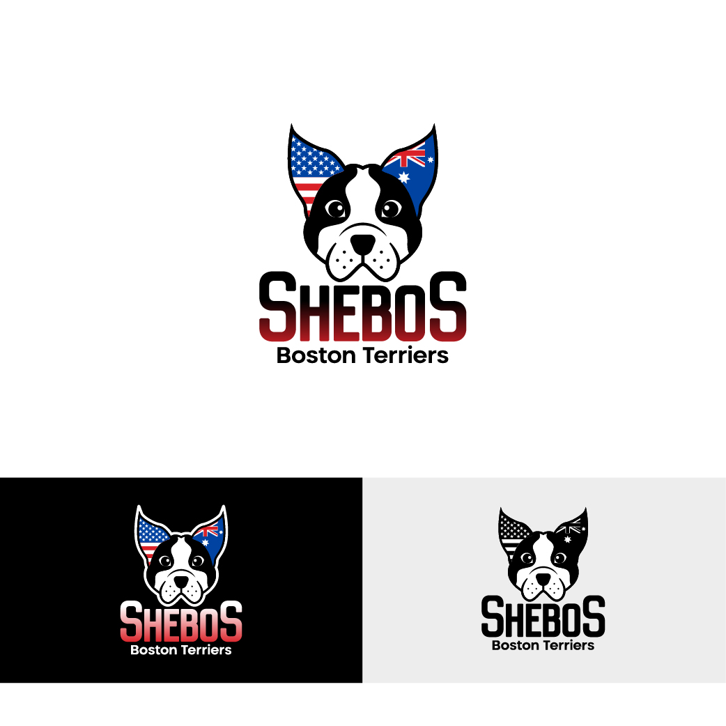Logo Design by Graphics Farrukh 2 for Shebos Boston Terriers | Design #28454604