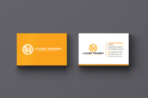Visitenkarten-Design von Creative Moon Design für Louise Hansen Sport & Events | Design: #28446842