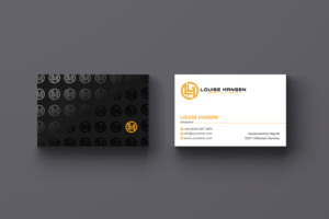 Visitenkarten-Design von Creative Moon Design für Louise Hansen Sport & Events | Design: #28446850