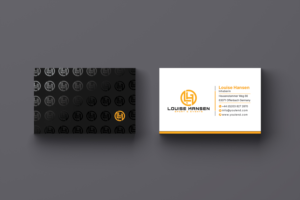 Visitenkarten-Design von Creative Moon Design für Louise Hansen Sport & Events | Design: #28446851