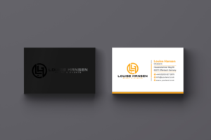 Visitenkarten-Design von Creative Moon Design für Louise Hansen Sport & Events | Design: #28446852