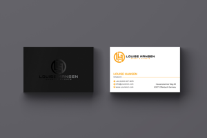 Visitenkarten-Design von Creative Moon Design für Louise Hansen Sport & Events | Design: #28446853