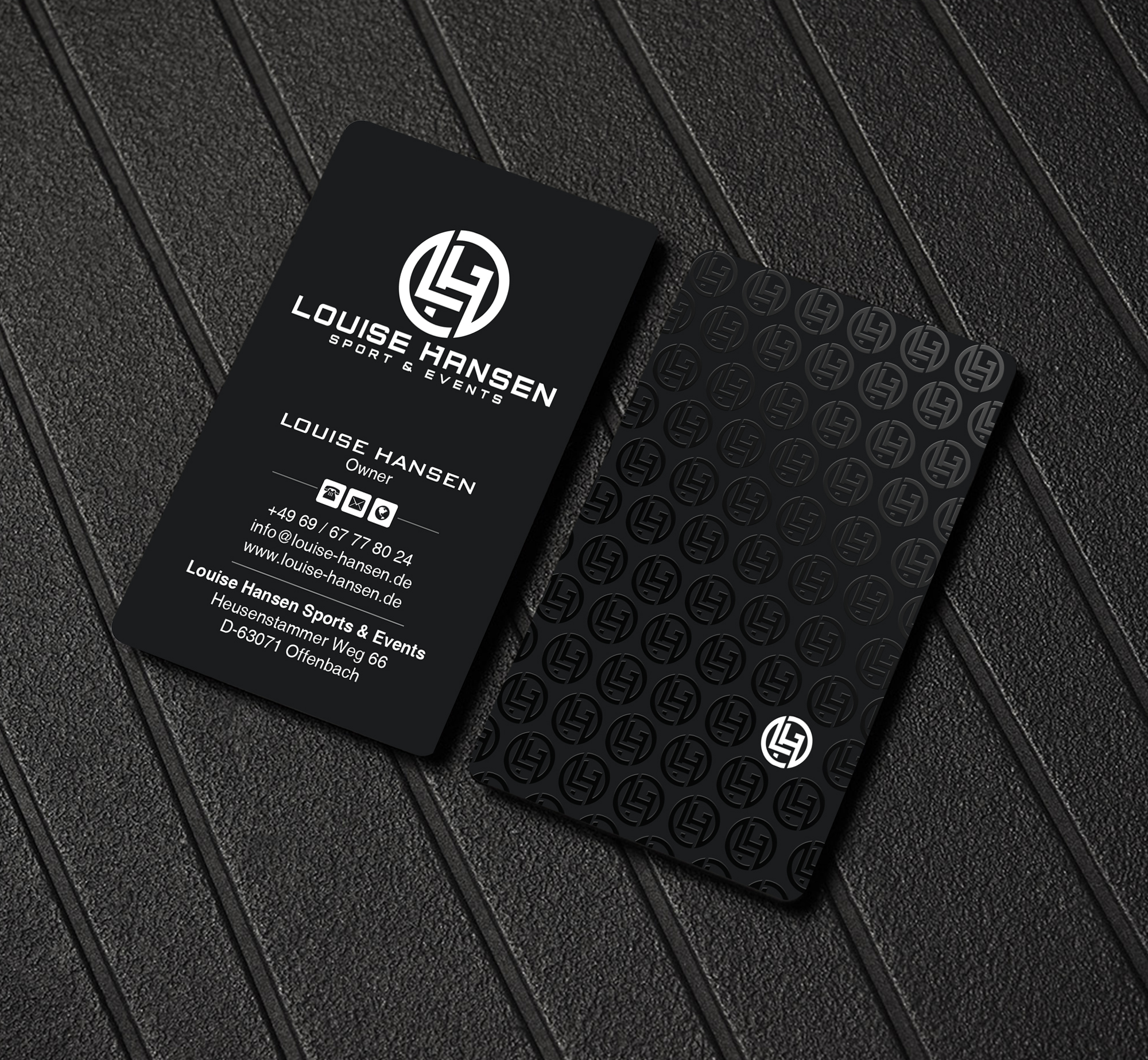 Business Card Design by Creations Box 2015 for Louise Hansen Sport & Events | Design #28451465